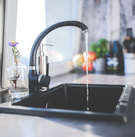 running water tap
